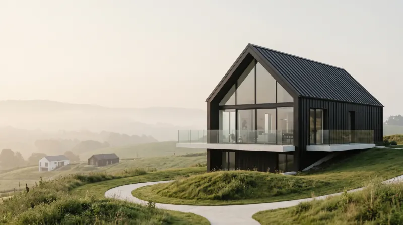Modern home exterior